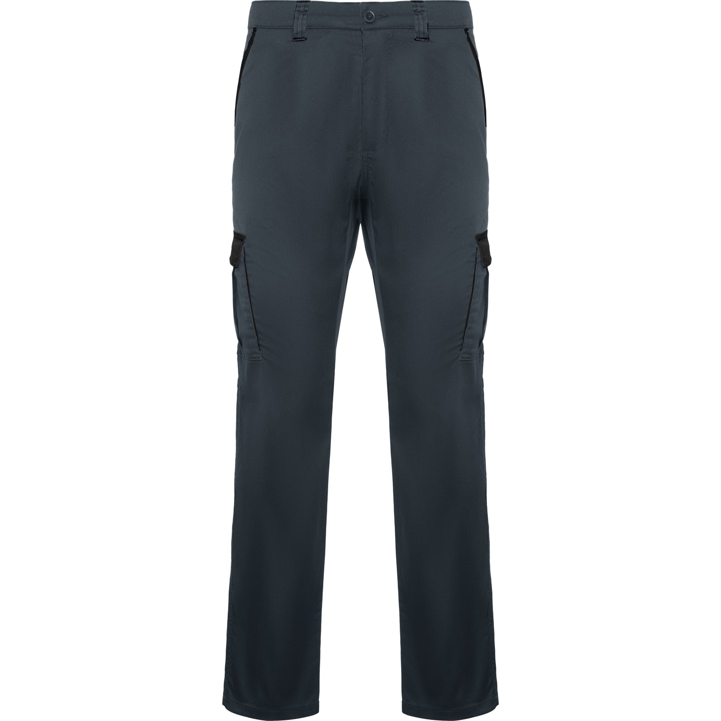 Pantaloni lunghi da lavoro in colori combinati grigio piombo nero