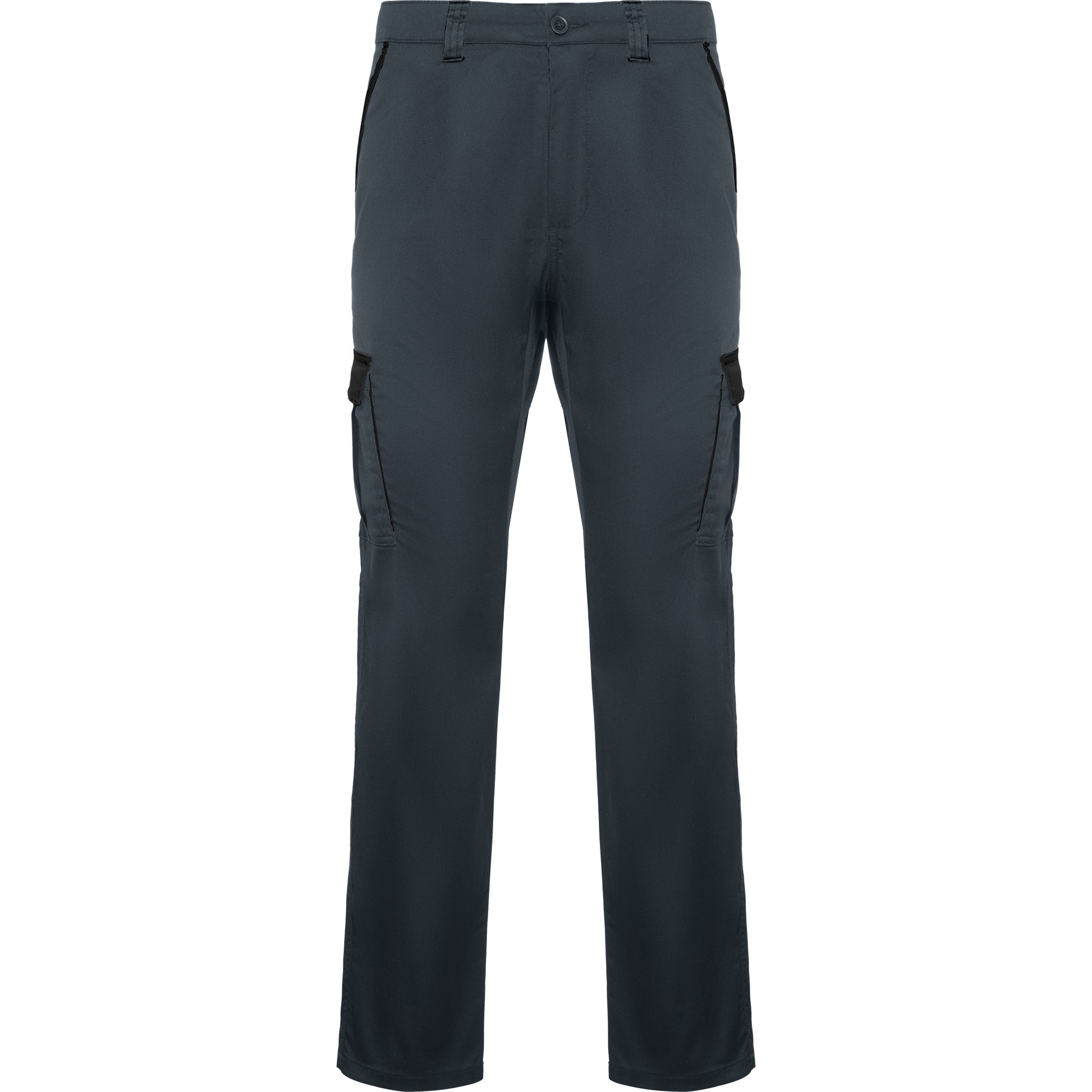 Pantaloni lunghi da lavoro in colori combinati grigio piombo nero