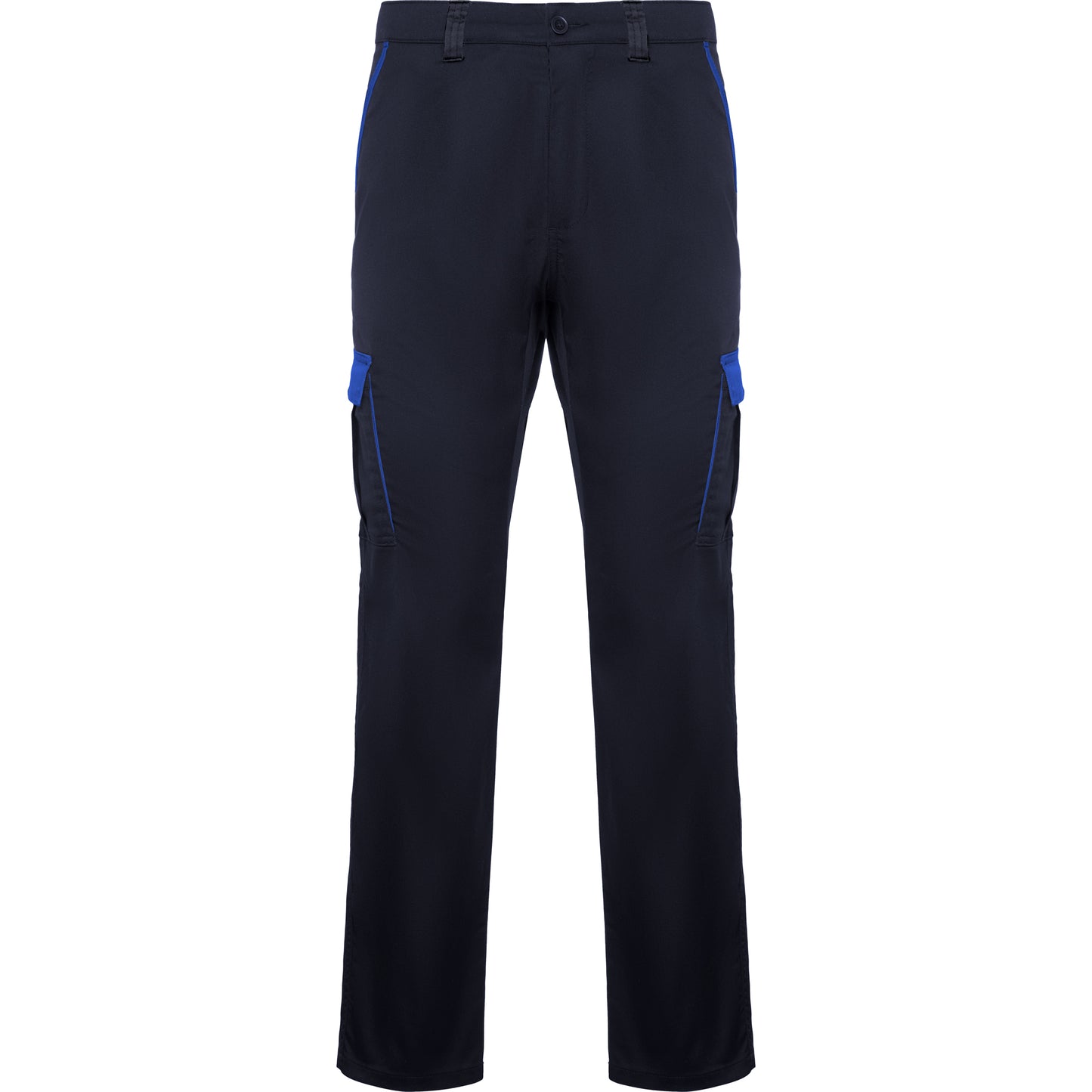 Pantaloni lunghi da lavoro in colori combinati blu navy blu royal