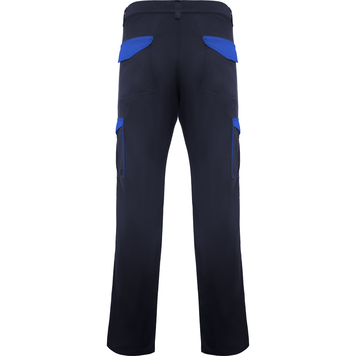 Pantaloni lunghi da lavoro in colori combinati blu navy blu royal