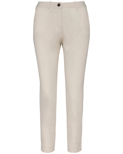 Pantaloni chino 7/8 donna Ivory 